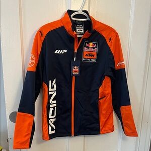 Red Bull Racing Team Women's Orange and Blue Utility Jacket